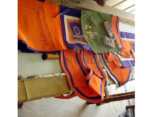 Orange Regalia Gauntlets - Embroidery Section