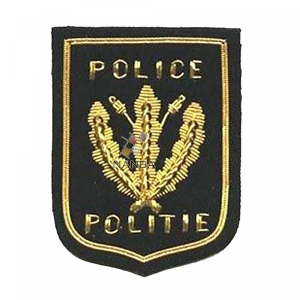 Handmade Embroidered Police Badge