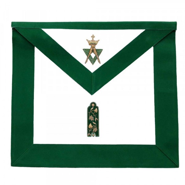 Allied Masonic Degree AMD Hand Embroidered Officer Apron - Junior