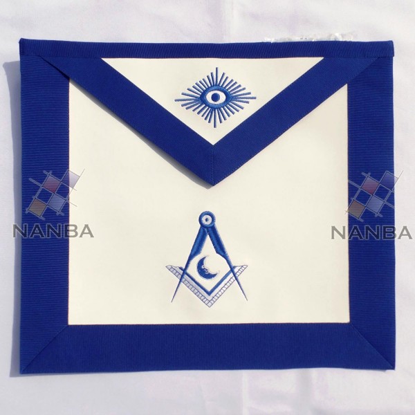 Blue Lodge Regalia Apron Machine Made Embroidery