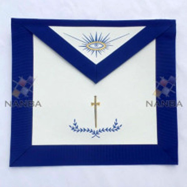 Blue Lodge Regalia Apron Machine Made Embroidery