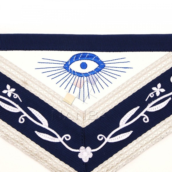 Masonic Master Royal Blue lodge Machine Embroidery Apron