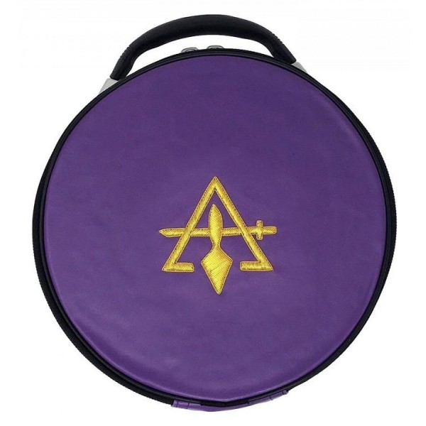 Cryptic Royal & Select Masonic Hat/Cap Case Purple