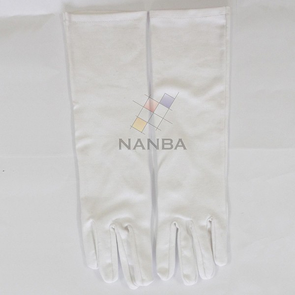 White Cotton Gloves Extra Long