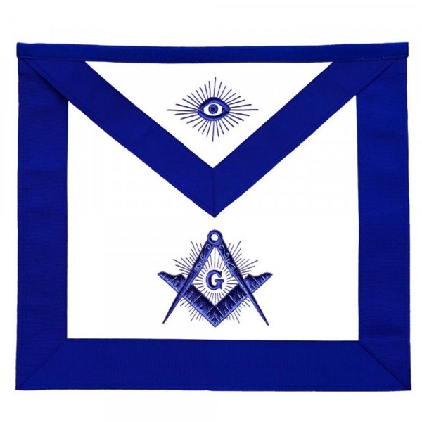 Masonic Master Mason Apron Blue With Radiant G