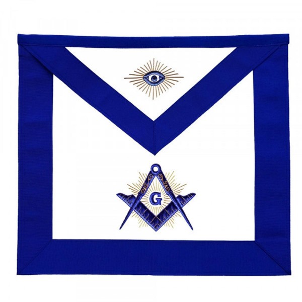 Masonic Master Mason Blue Lodge Apron With Radiant G