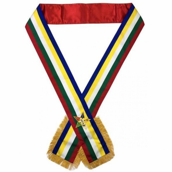 Masonic Order of the Eastern Star OES Sash Five Color sash