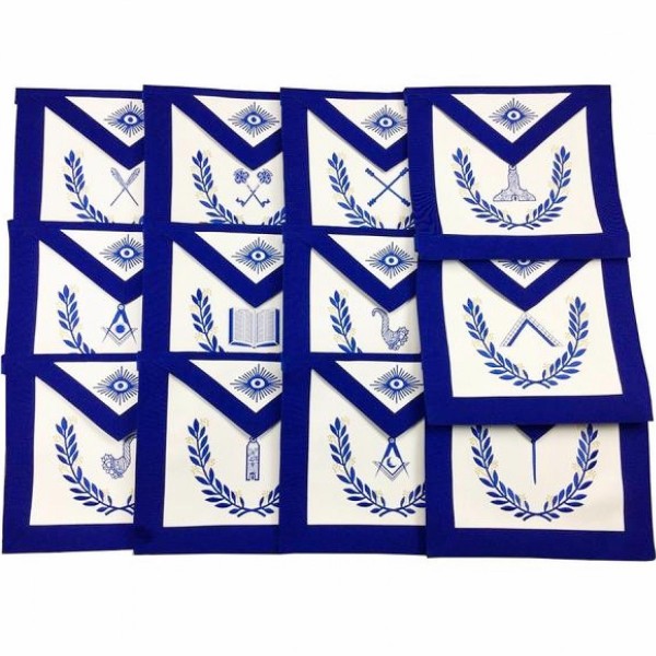Masonic Blue Lodge Officers Aprons