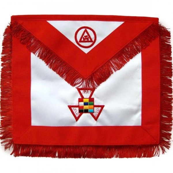 Masonic Royal Arch Apron Past High Priest Hand Embroidered