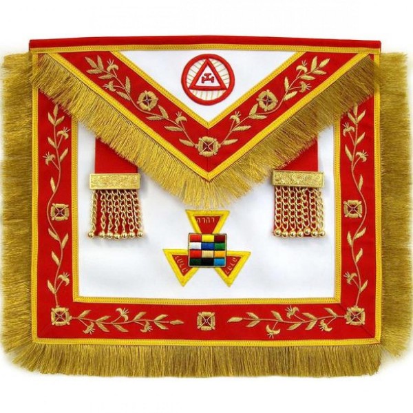 Masonic Royal Arch Apron Past High Priest Bullion Hand Embroidered
