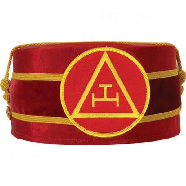 Masonic Royal Arch Cap Triple Tau Red