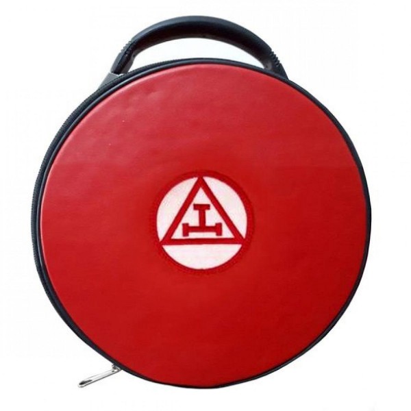 Masonic Royal Arch Hat/Cap Case Red