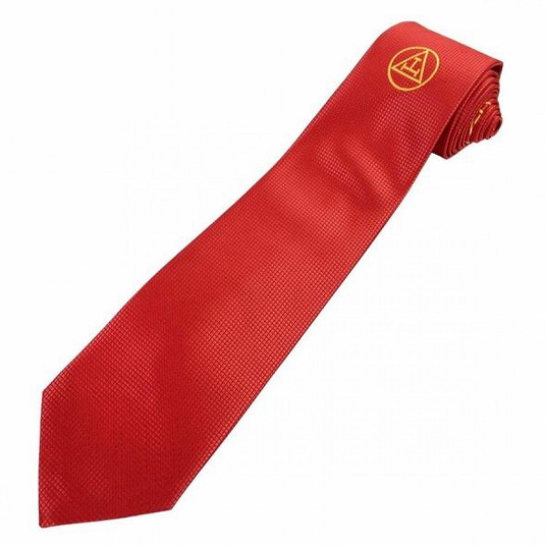 Masonic silk Royal Arch RA Silk Tie with embroidered Logo