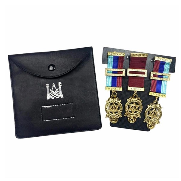 Quality Masonic Regalia Pocket Jewel Holder / Wallet masonic carry case - Medium