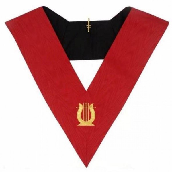 Masonic AASR Collar 18th Degree Knight Rose Croix Musician