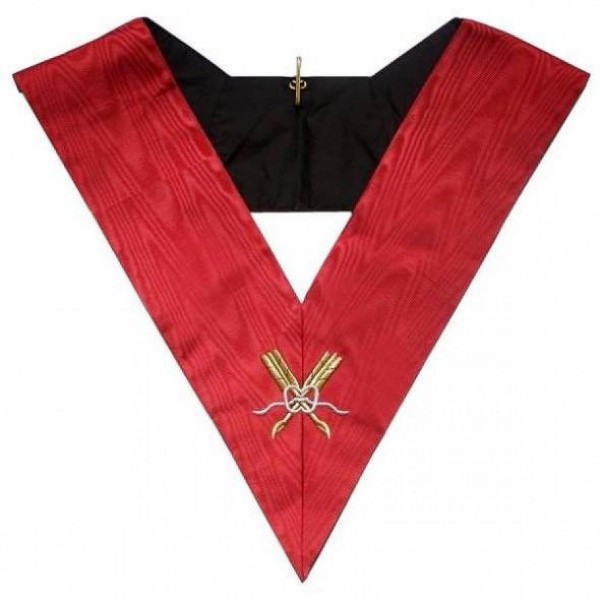 Masonic AASR Collar 18th Degree Knight Rose Croix Secretary