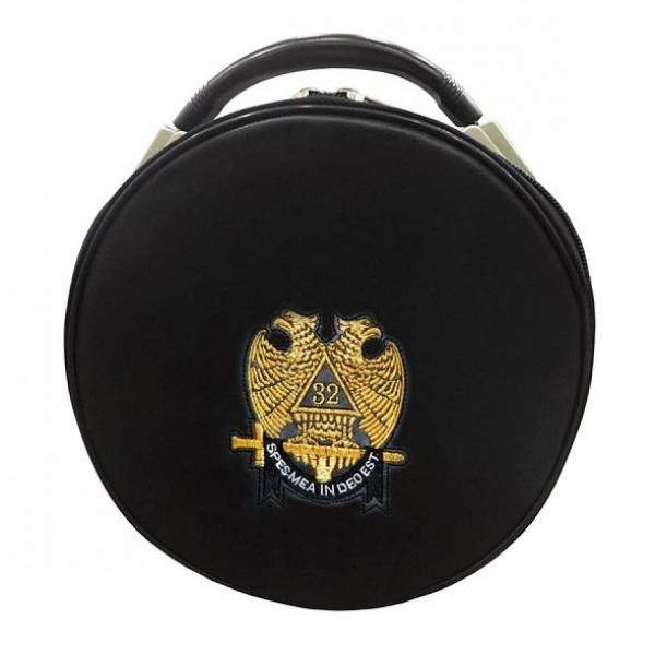 Masonic Scottish Rite Double-Eagle 32 Degrees Hat/Cap Case