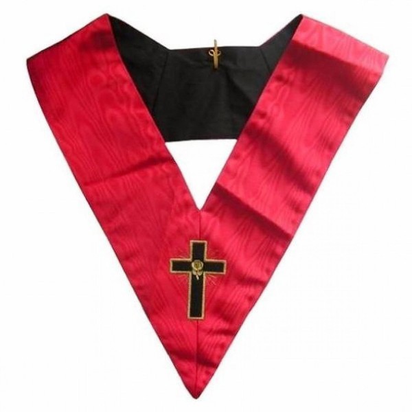 Masonic Officer's Collar AASR 18th Degree Knight Rose Croix Latin Cross