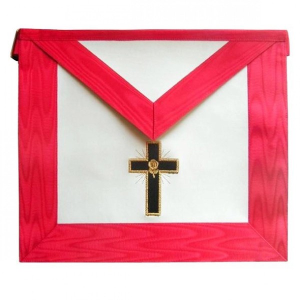 Masonic Scottish Rite Apron AASR 18th Degree Knight Rose Croix Latin Cross