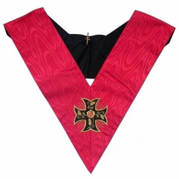 Masonic Officer Collar AASR 18th Degree Knight Rose Croix