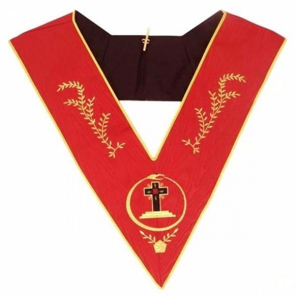 Masonic AASR Collar 18th Degree Knight Rose Croix Ourobouros Latin Cross