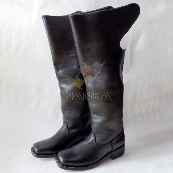 Civil War Leather Dragoon Style Boots