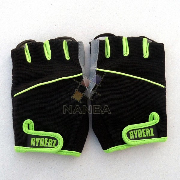 Black Cycling Half Finger Gloves